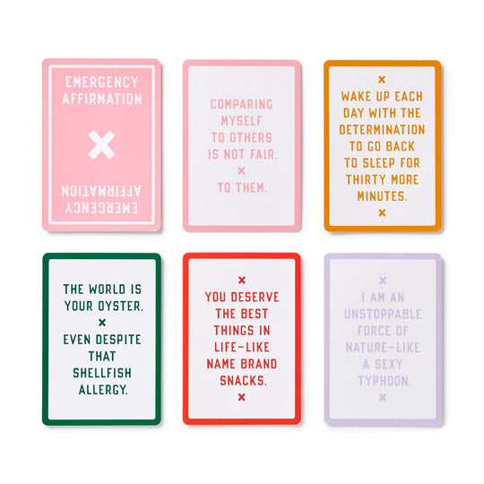 Emergency Affirmations for Exceptionally Stupid Days Card Deck Card Games Brass Monkey 