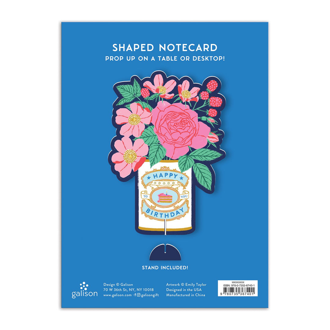 Ever Upward Birthday Shaped Notecard w/Stand Greeting Cards Ever Upward Collection 