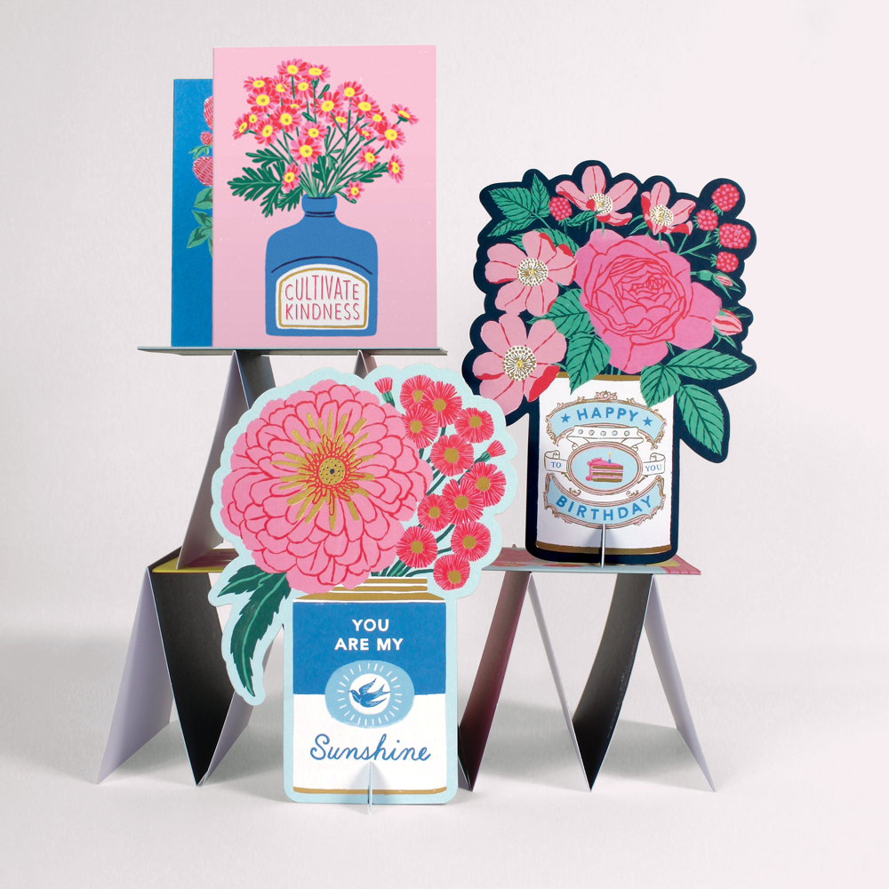Ever Upward Birthday Shaped Notecard w/Stand Greeting Cards Ever Upward Collection 