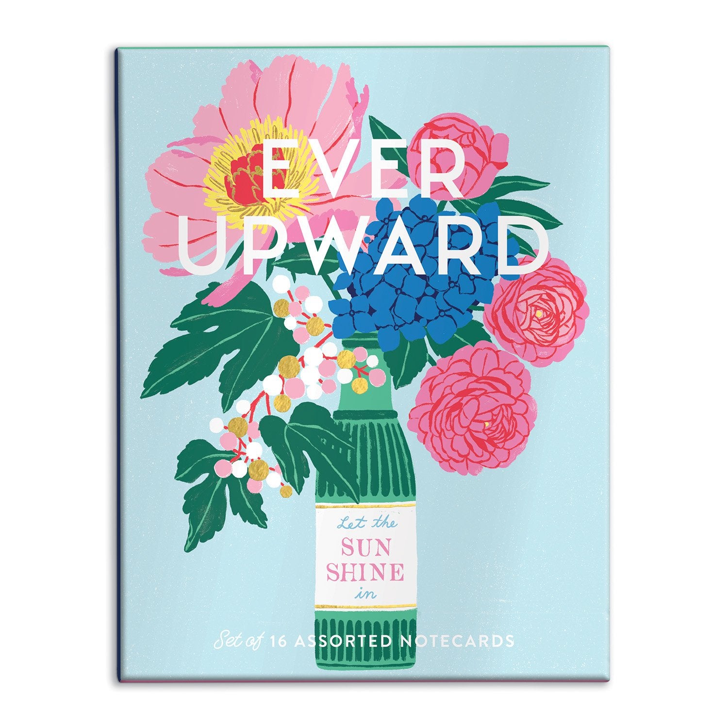 Ever Upward Notecard Set | Botanical Cards | Galison