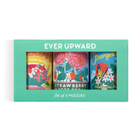 Ever Upward Set of 3 Puzzles in Tins Galison 
