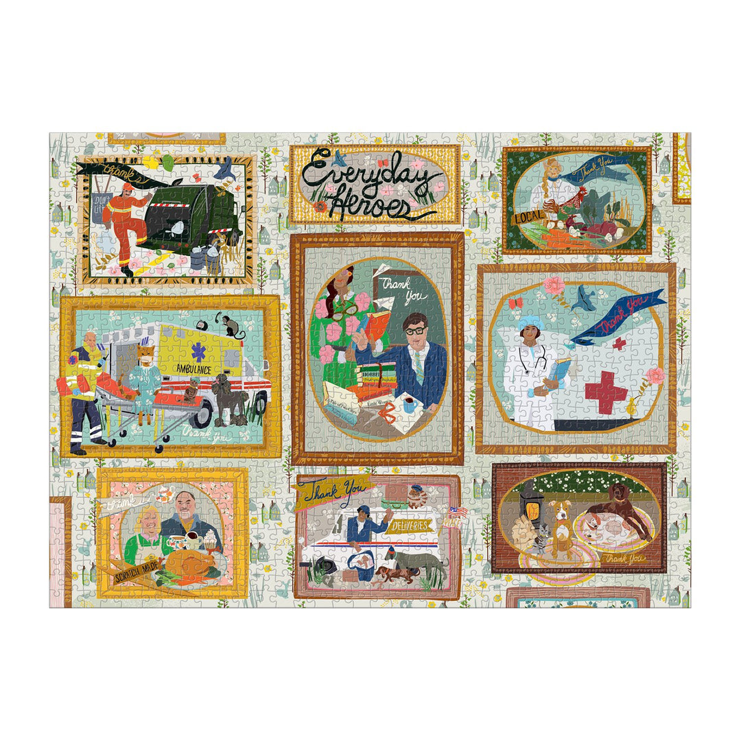 Everyday Heroes 1000 Piece Puzzle 1000 Piece Puzzles Galison 