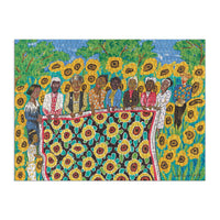 Faith Ringgold The Sunflower Quilting Bee at Arles 1000 Piece Jigsaw Puzzle 1000 Piece Puzzles Faith Ringgold 