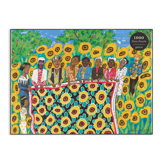 Faith Ringgold The Sunflower Quilting Bee at Arles 1000 Piece Jigsaw Puzzle 1000 Piece Puzzles Faith Ringgold 