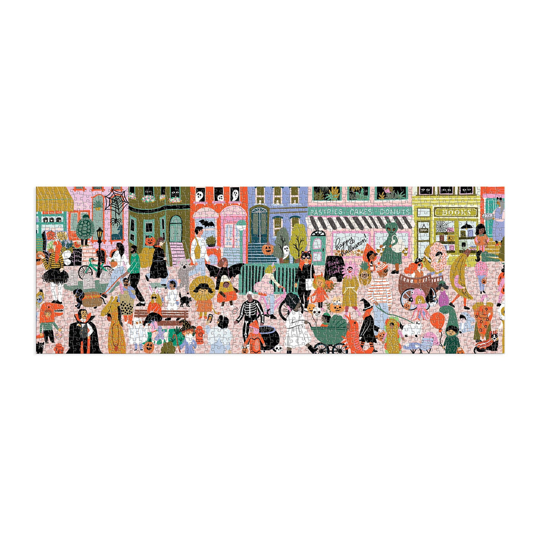 Fall Parade 1000 Piece Panoramic Puzzle Galison 