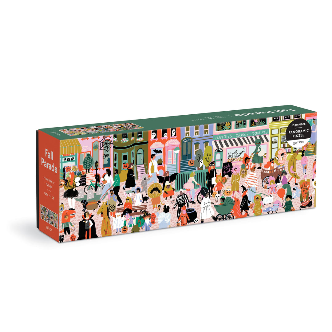 Fall Parade 1000 Piece Panoramic Puzzle Galison 
