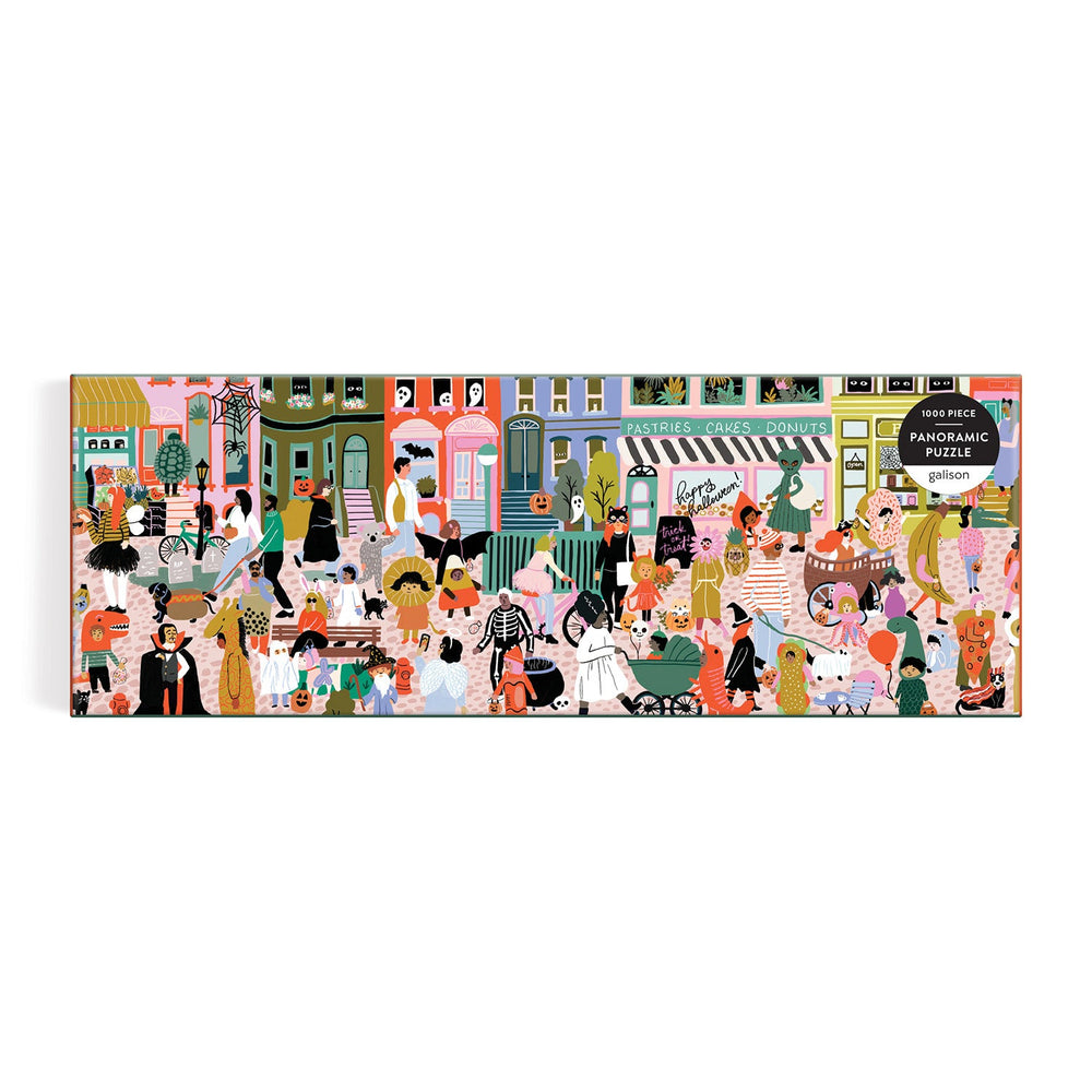 Fall Parade 1000 Piece Panoramic Puzzle Galison 