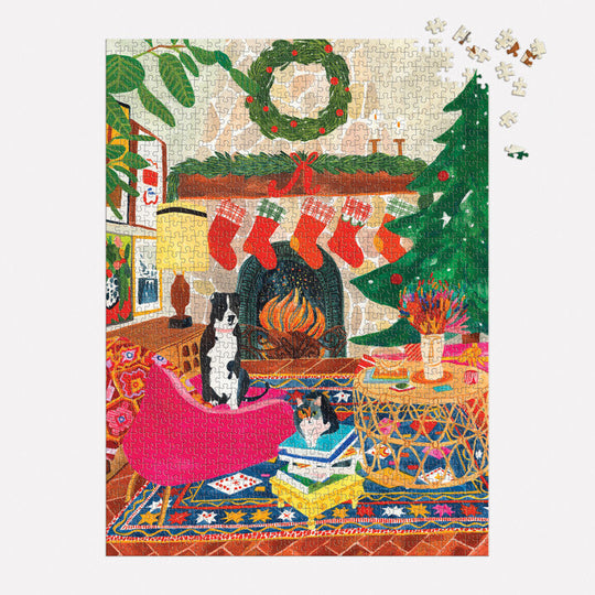 Fireside Friends 1000 Piece Puzzle Puzzles Flore Cousseran 