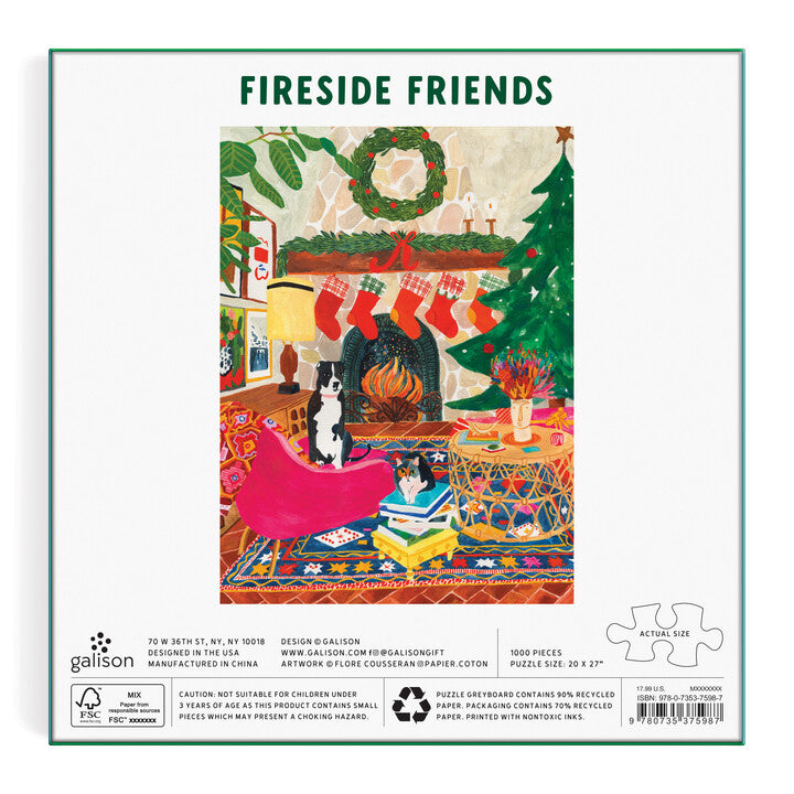 Fireside Friends 1000 Piece Puzzle Puzzles Flore Cousseran 