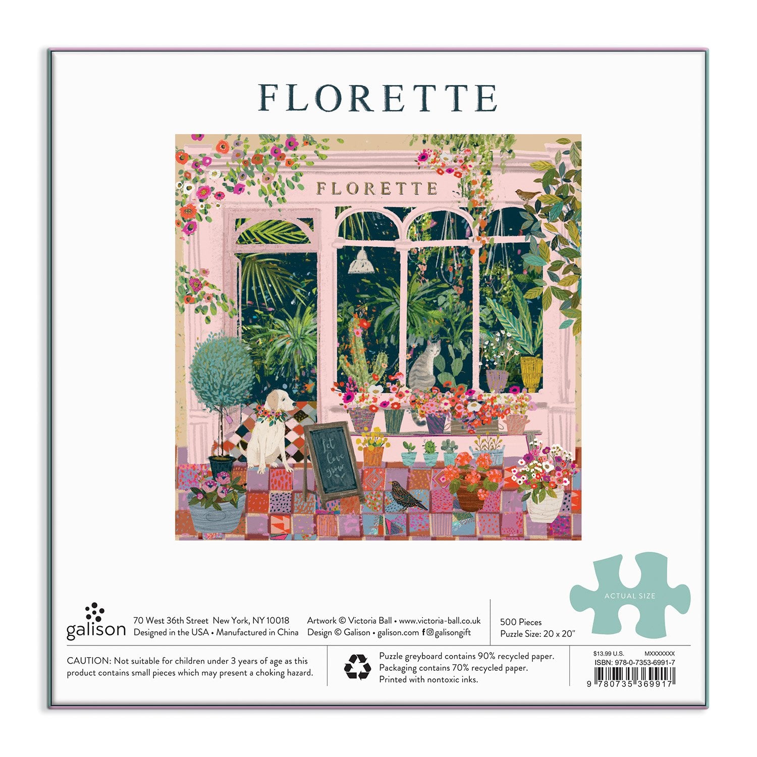 Florette 500 Piece Jigsaw Puzzle | Galison