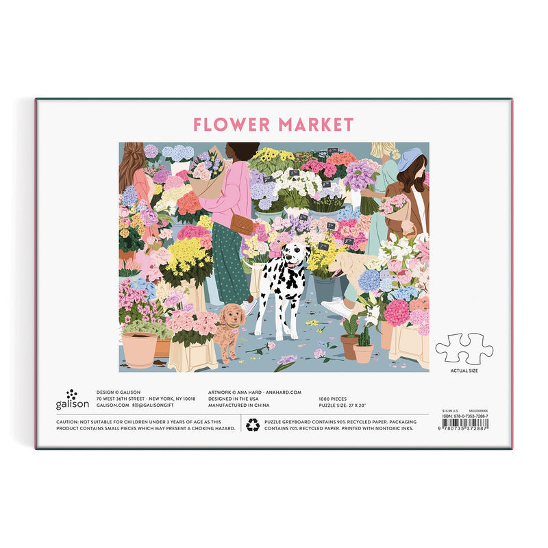Flower Market 1000 Piece Puzzle Galison 