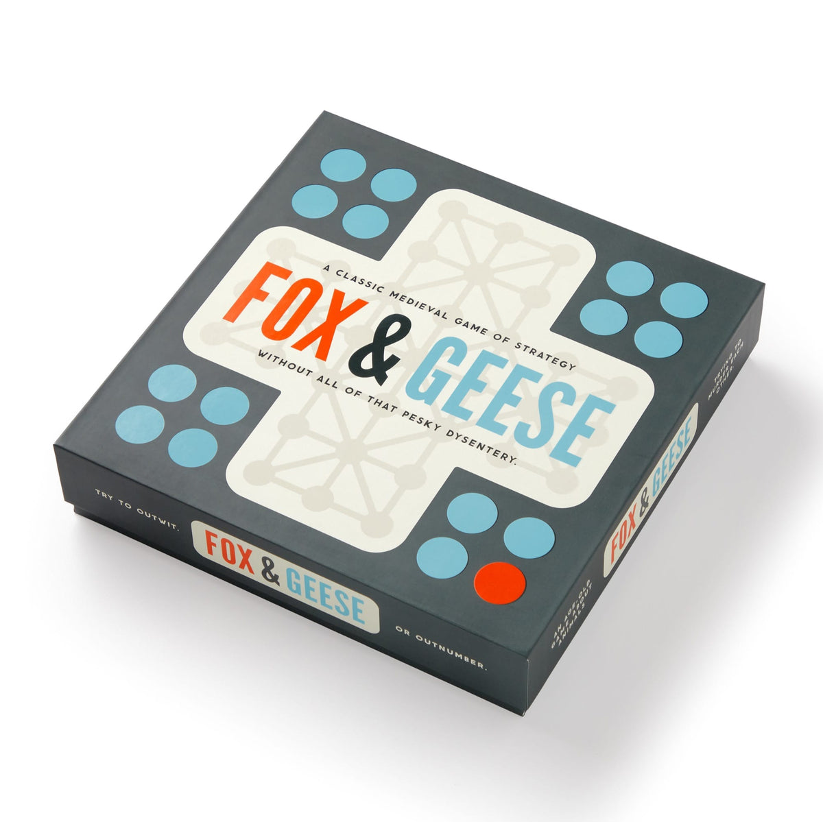 Fox & Geese Game Set Board Games Brass Monkey 