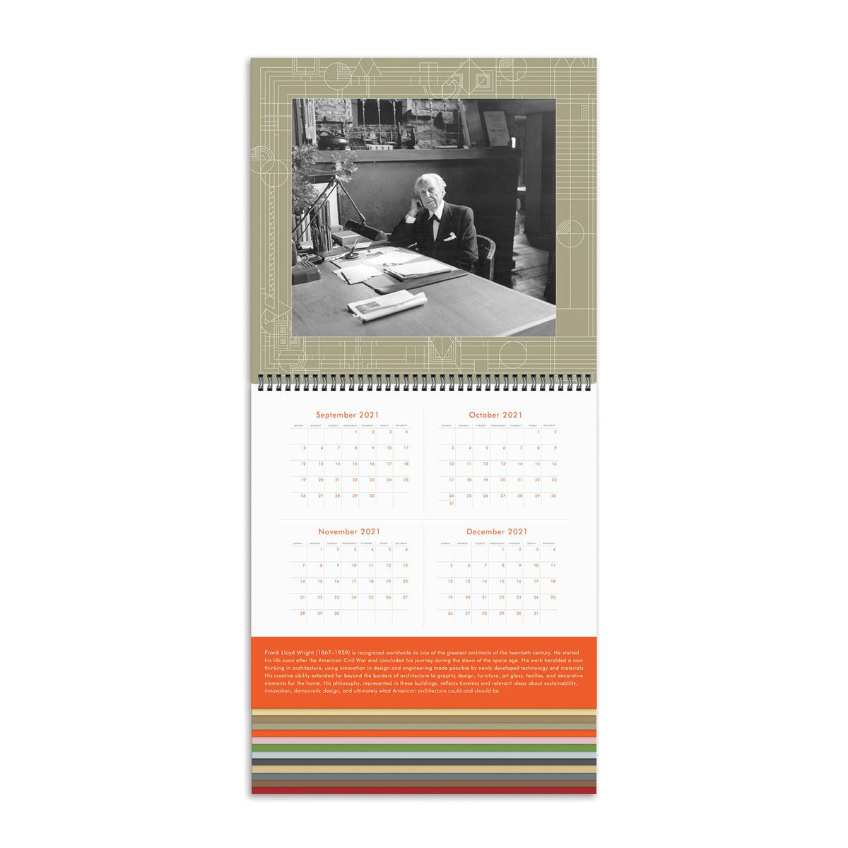 Frank Lloyd Wright 2022 Tiered Wall Calendar Calendars Frank Lloyd Wright Collection 
