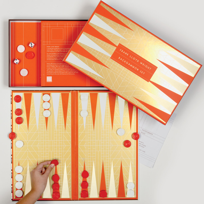 Frank Lloyd Wright Backgammon Set Backgammon Sets Galison 