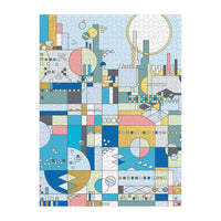 Frank Lloyd Wright City By The Sea 1000 Piece Foil Puzzle Foil Puzzles Frank Lloyd Wright Collection 