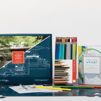 Frank Lloyd Wright Colored Pencil Set with Sharpener Pens and Pencils Galison 