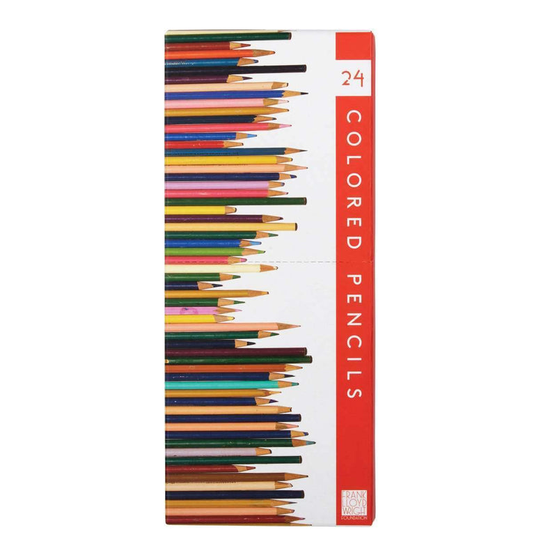Frank Lloyd Wright Colored Pencil Set with Sharpener Pens and Pencils Galison 