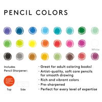 Frank Lloyd Wright Colored Pencil Set with Sharpener Pens and Pencils Galison 