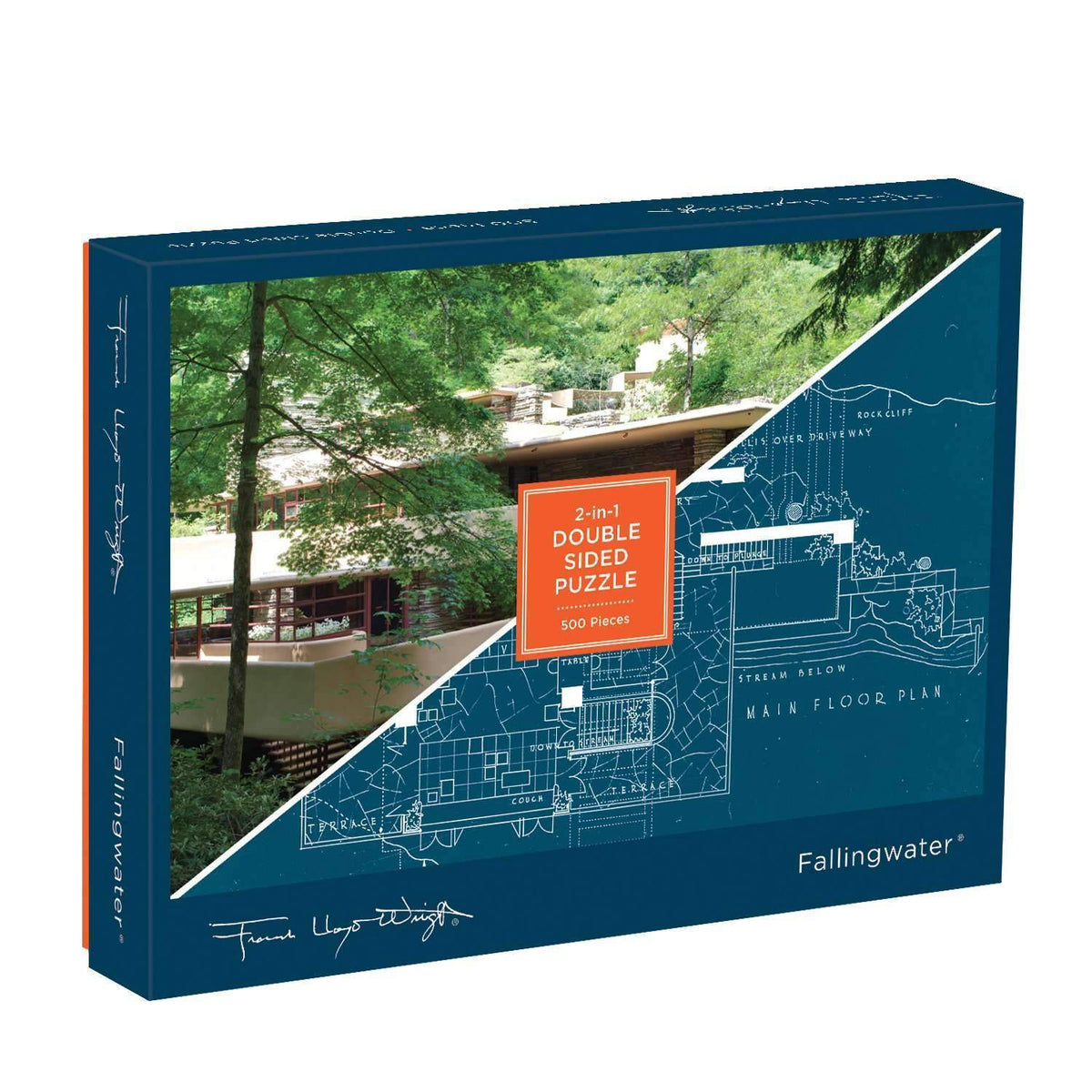Fallingwater Double Sided 500 Piece Jigsaw Puzzle