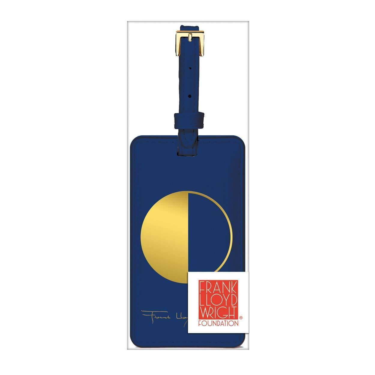 Frank Lloyd Wright Geometry Luggage Tag - Thumbnail 2