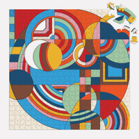Frank Lloyd Wright Hoffman House Rug 500 Piece Puzzle with Shaped Pieces 500 Piece Puzzles Frank Lloyd Wright 