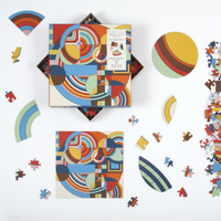 Frank Lloyd Wright Hoffman House Rug 500 Piece Puzzle with Shaped Pieces 500 Piece Puzzles Frank Lloyd Wright 