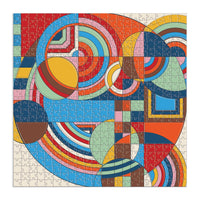 Frank Lloyd Wright Hoffman House Rug 500 Piece Puzzle with Shaped Pieces 500 Piece Puzzles Frank Lloyd Wright 