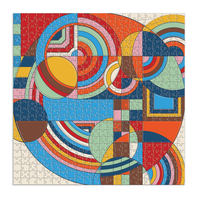 Frank Lloyd Wright Hoffman House Rug 500 Piece Puzzle with Shaped Pieces 500 Piece Puzzles Frank Lloyd Wright 