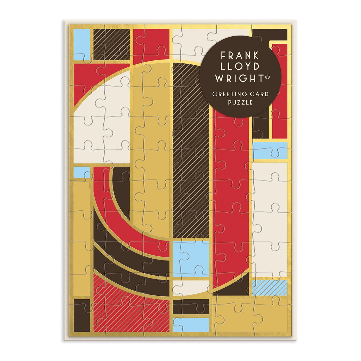 Frank Lloyd Wright Hoffman Rug Greeting Card Puzzle Greeting Card Puzzles Frank Lloyd Wright Collection 
