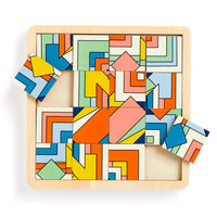 Frank Lloyd Wright Imperial Hotel 2-in-1 Sliding Wood Puzzle Sliding Wood Puzzle Frank Lloyd Wright Foundation 