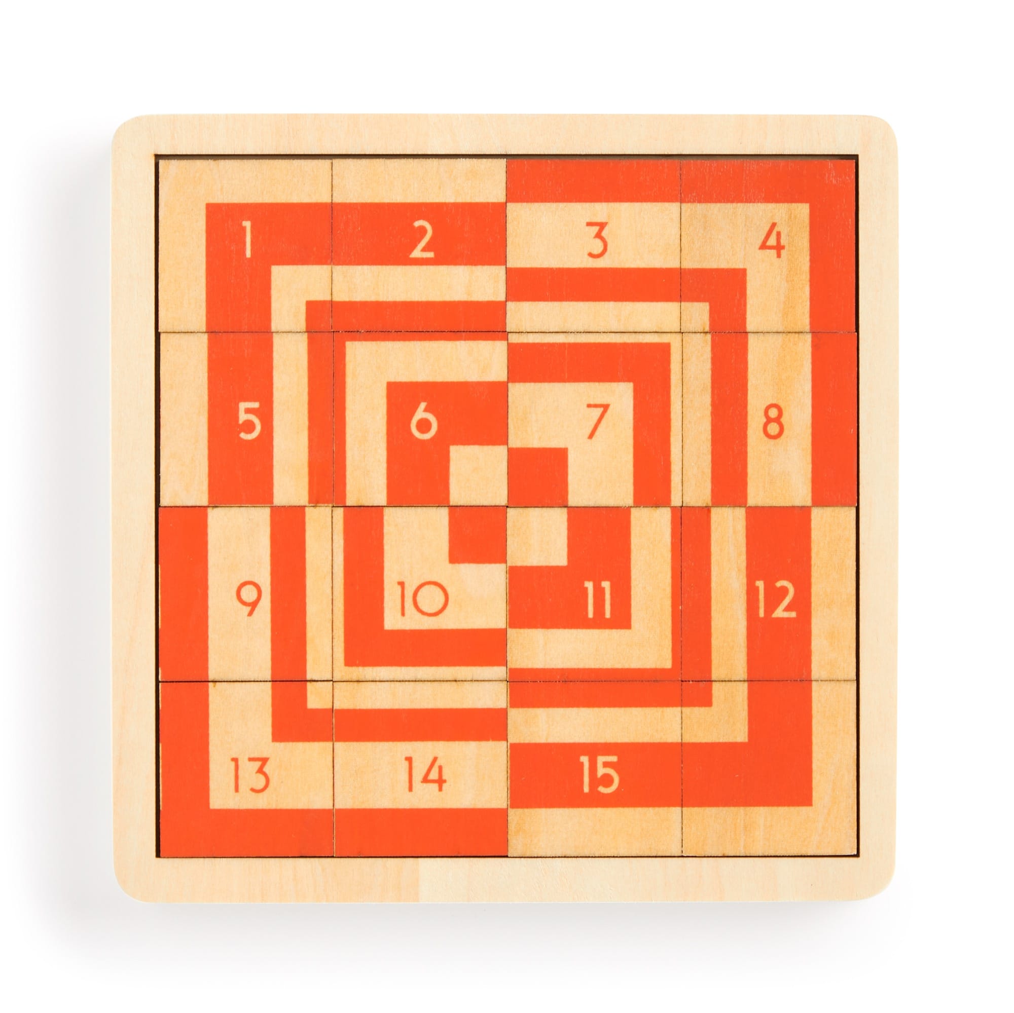 Frank Lloyd Wright 2-in-1 Sliding Wood Puzzle | Galison