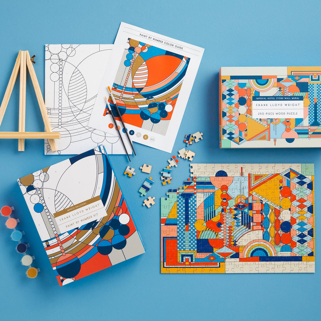 Frank Lloyd Wright March Balloons Paint By Number Kit Paint By Number Kits Frank Lloyd Wright 