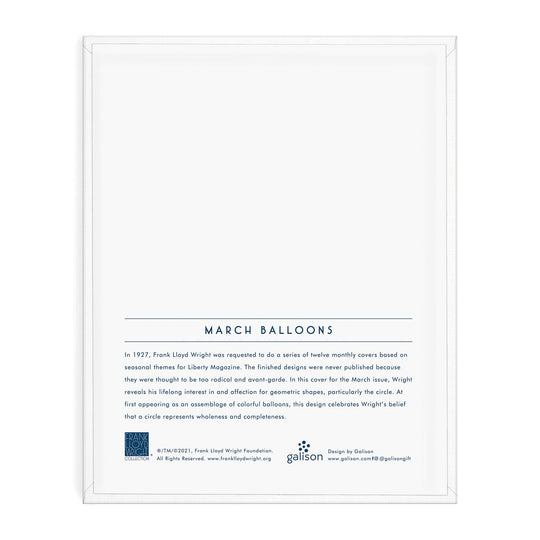 Frank Lloyd Wright March Balloons Paint By Number Kit Paint By Number Kits Frank Lloyd Wright 
