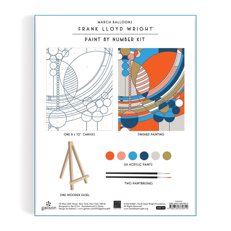 Frank Lloyd Wright March Balloons Paint By Number Kit Paint By Number Kits Frank Lloyd Wright 