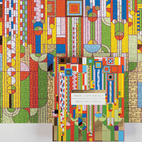 Frank Lloyd Wright Saguaro Cactus And Forms Foil Stamped 1000 Piece Puzzle Foil Puzzles Galison 