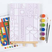 Frank Lloyd Wright Saguaro Cactus and Forms Paint By Number Kit Paint By Number Kits Frank Lloyd Wright 
