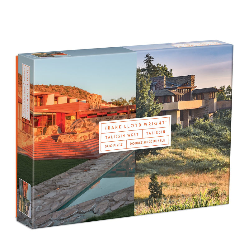 Frank Lloyd Wright Taliesin and Taliesin West 500 Piece Double-Sided Puzzle Double Sided 500 Piece Puzzle Frank Lloyd Wright Collection 