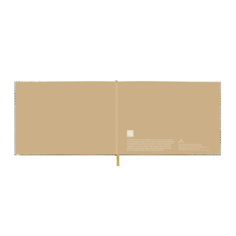 Frank Lloyd Wright The House Beautiful Guest Book Albums and Guest Books Galison 