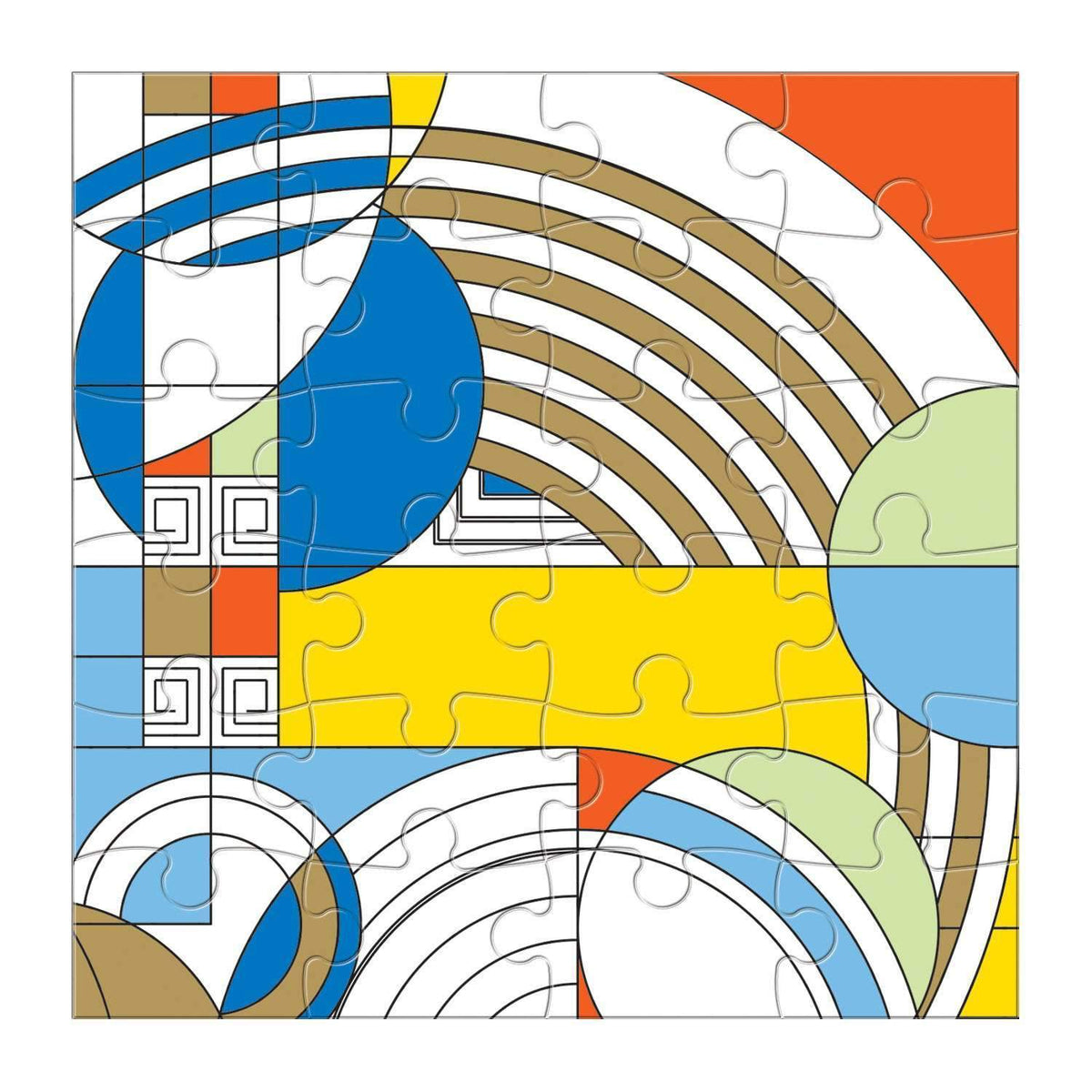 Frank Lloyd Wright Wooden Puzzle Set Wooden Puzzle Sets Galison 