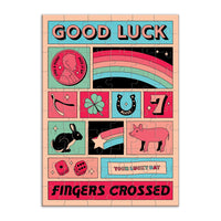 Good Luck Greeting Card Puzzle Greeting Card Puzzles Berlin Michelle Collection 