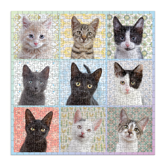 Good Puzzle Co. Cat Portraits 500pc Puzzle Galison 