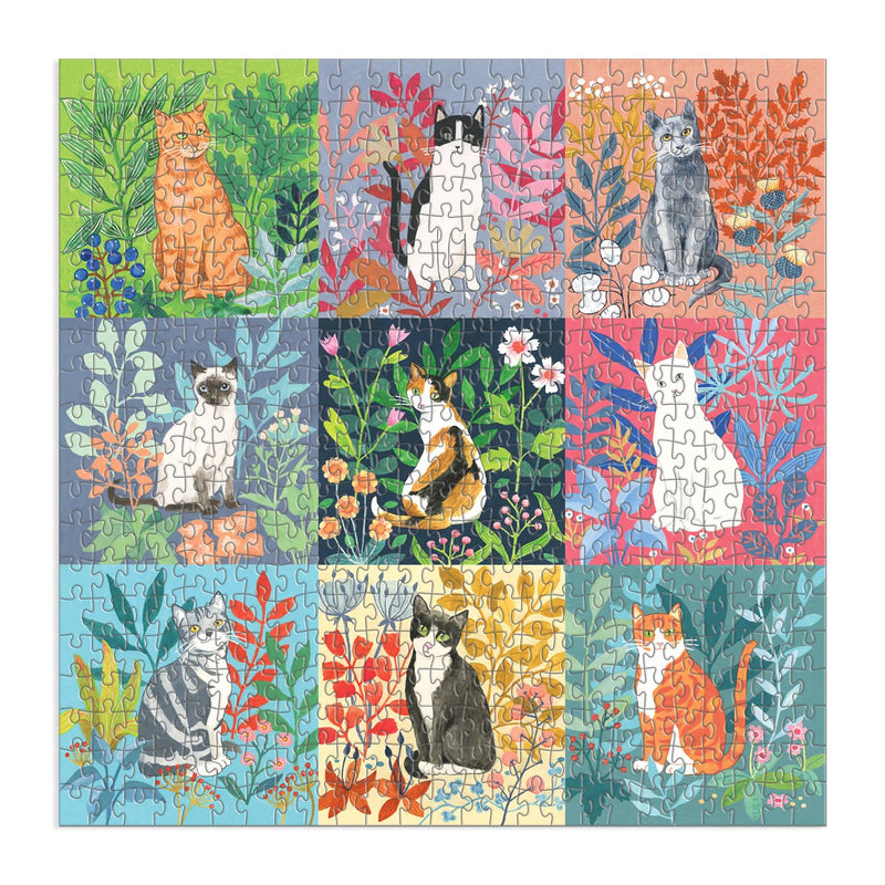 Good Puzzle Co. Cats and Flowers 500pc Puzzle 500 Piece Puzzles Galison 