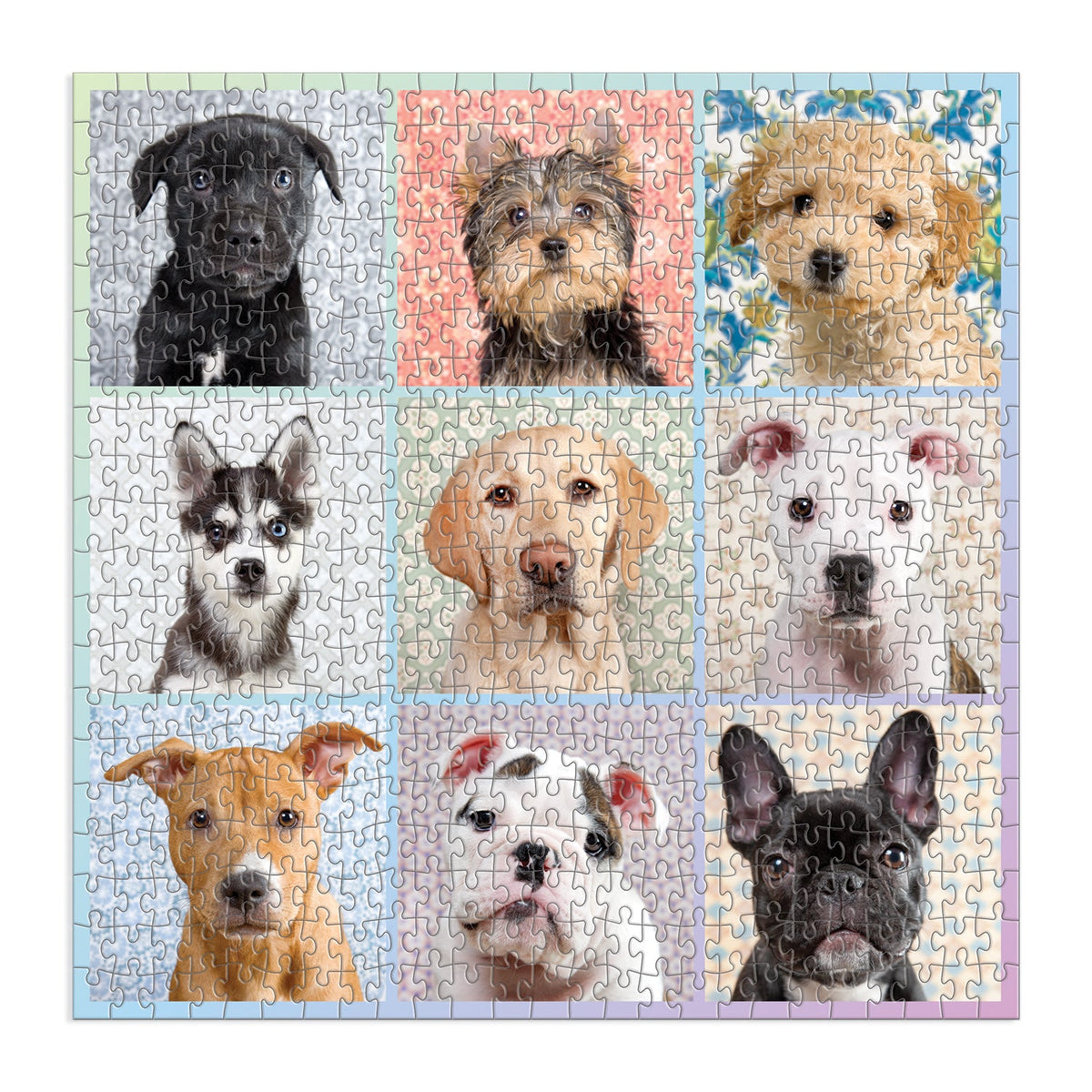 Dog Stamps Collage 500-Piece Jigsaw Puzzle