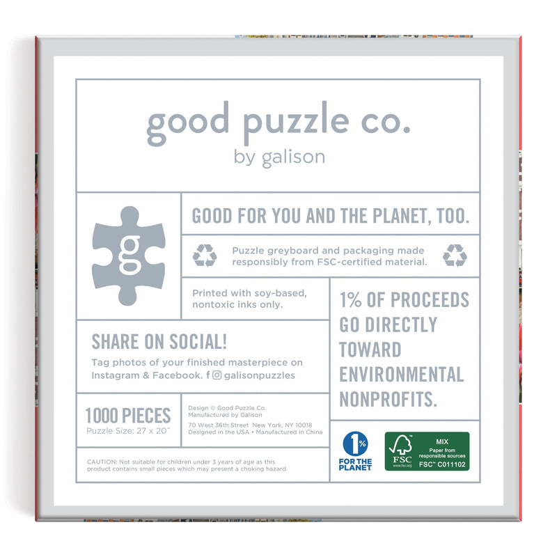 Good Puzzle Co. Flowers in Amsterdam 1000pc Puzzle 500 Piece Puzzles Galison 