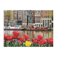 Good Puzzle Co. Flowers in Amsterdam 1000pc Puzzle 500 Piece Puzzles Galison 