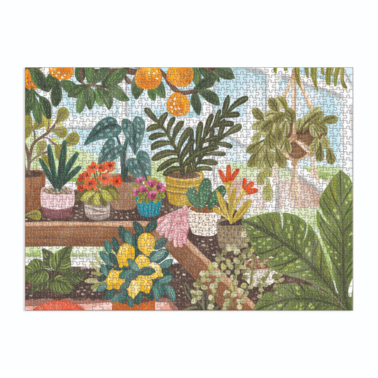 Good Puzzle Co. Greenhouse 1000 Piece Puzzle 1000 Piece Puzzles Galison 