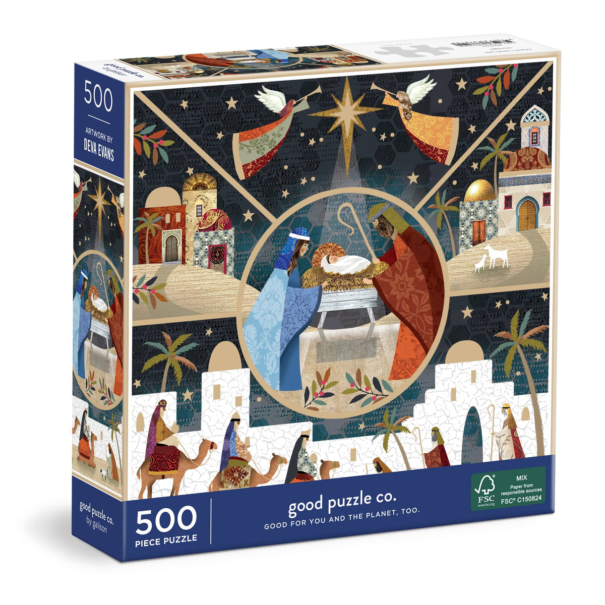 Good Puzzle Co. Holy Night 500pc Puzzle 500 Piece Puzzles Galison 