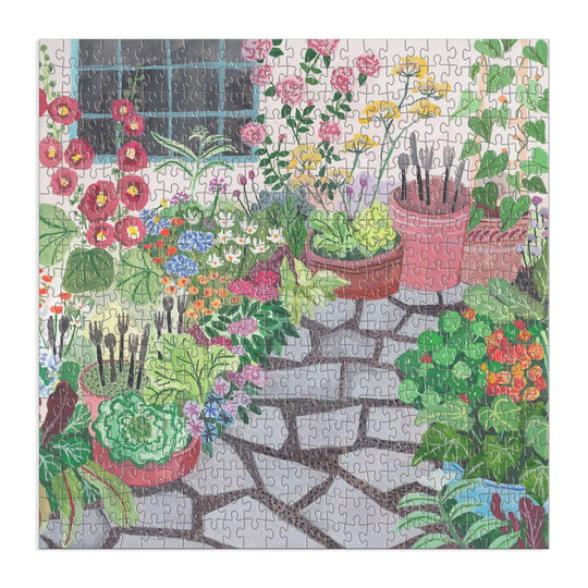 Good Puzzle Co. Outdoor Garden 500pc Puzzle 500 Piece Puzzles Galison 