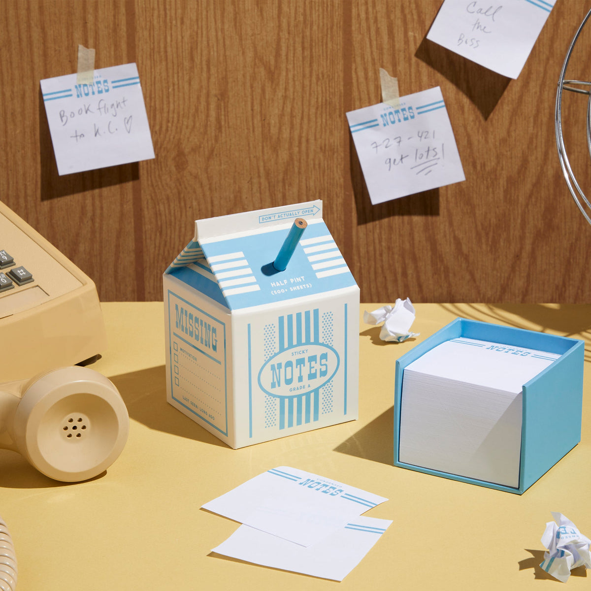 Grade A Notes Milk Carton Note Set Brass Monkey 