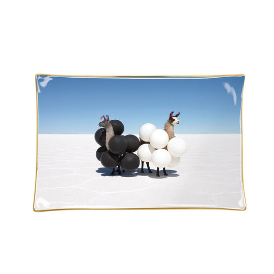 Gray Malin Llamas Porcelain Tray Porcelain Trays Gray Malin Collection 